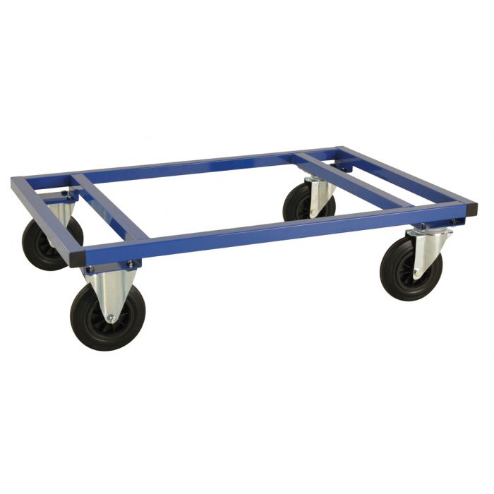2 x Transport Roller Trolley For Boxes 60x40cm with 4 Steering Various Colours 