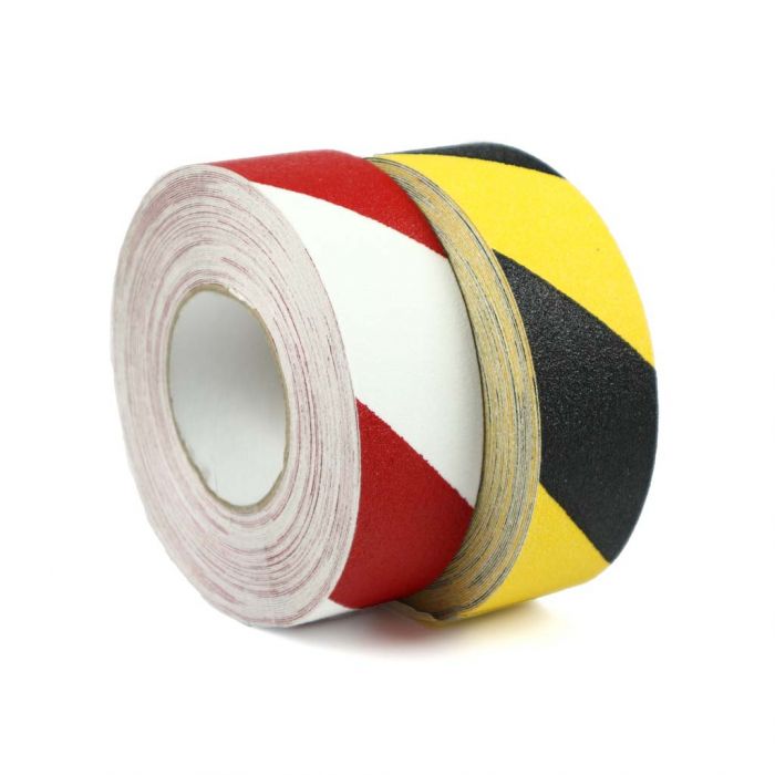 1m Strips 25mm Anti-Slip Tape Black/Yellow Grip Warning Hazard Adhesive 