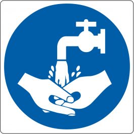 “Hand Wash Required” sticker (Maxi-Loka Premium)