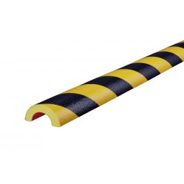 Knuffi bumper for pipes, type R30 - yellow/black - 5 meter