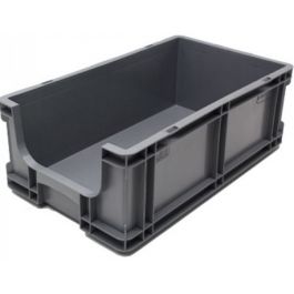 Straight-wall container 260x505x165 mm with open front