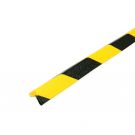 PRS bumper for corners, model 45 - yellow/black - 1 meter
