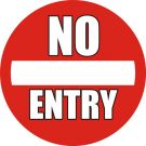 Anti-slip floor pictogram: “No Entry"
