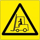 Floor pictogram for “Warning: Forklift Area”