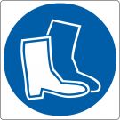 Floor pictogram for “Safety Footwear Required”