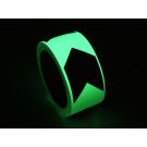 Glow-in-the-dark directional tape