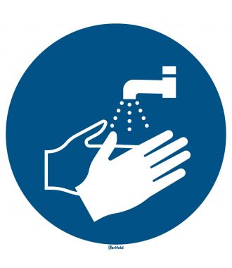 Tarifold Pictogram sign Washing hands mandatory