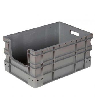 Straight-wall container Eurobox 400x600x290 mm with open front