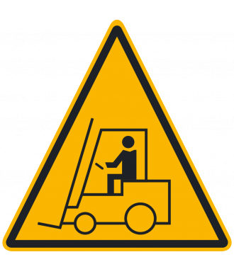 Anti-slip floor pictogram: “Warning: Forklift Area”