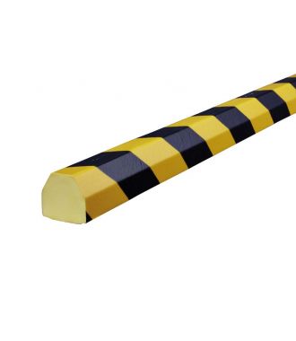 Knuffi bumper for flat surfaces type CC - yellow/black - 5 meter