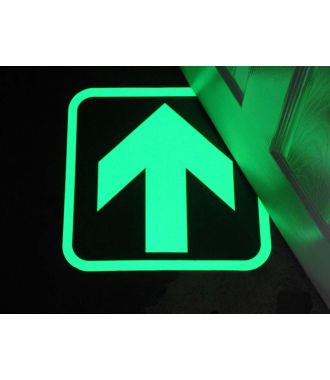 Glow-in-the-dark arrow to indicate exit routes