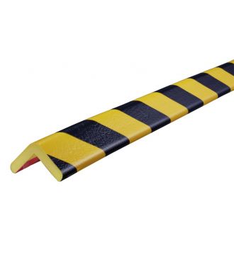 Knuffi bumper for corners, type H - yellow/black - 5 meter