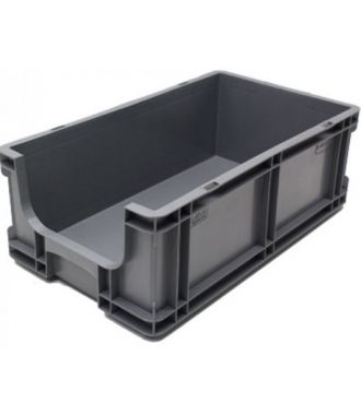 Straight-wall container 260x505x165 mm with open front