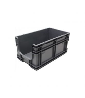 Straight-wall container 260x505x210 mm with open front