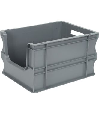Straight-wall container Eurobox 300x400x235 mm with open front